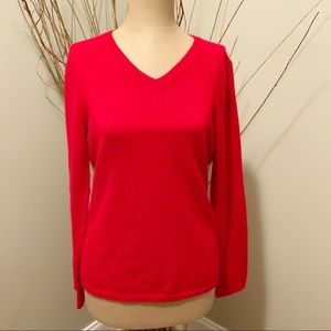 Peck & Peck Red Cashmere sweater size small